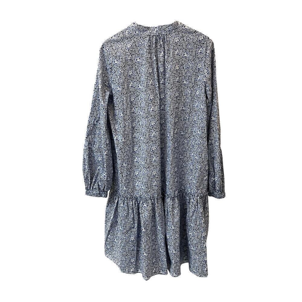 SCOTCH & SODA Puffed Sleeve Navy/White Dress - Size M - Picture 7 of 12